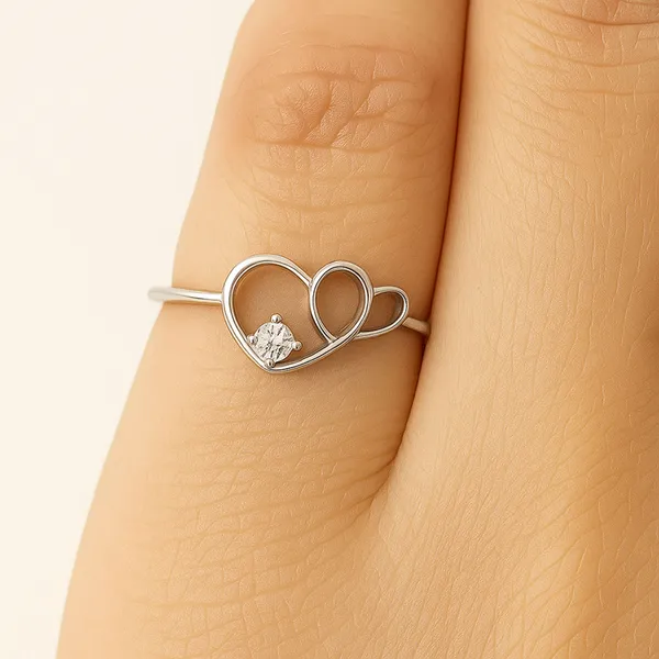 Sterling_Silver_Heart_Of_Gold_Ring_For_Women