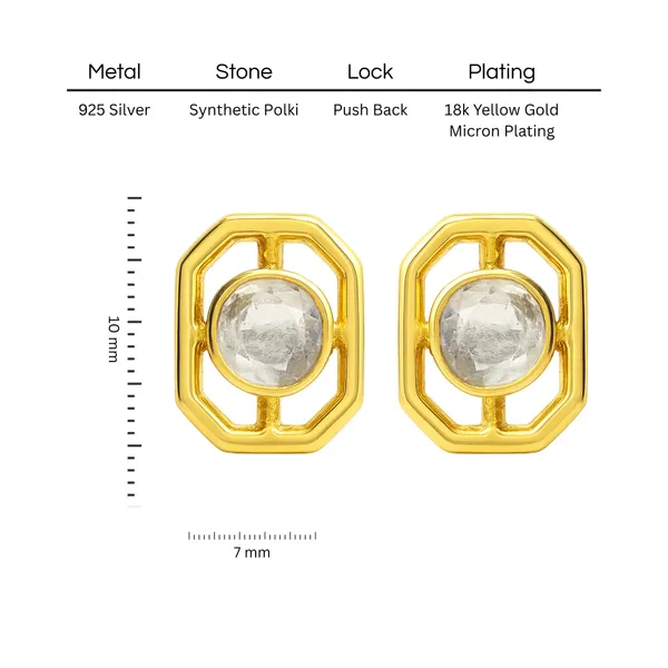 18K_Gold_Plated_925_Sterling_Silver_Geoluxe_Polki_Earring_For_Women