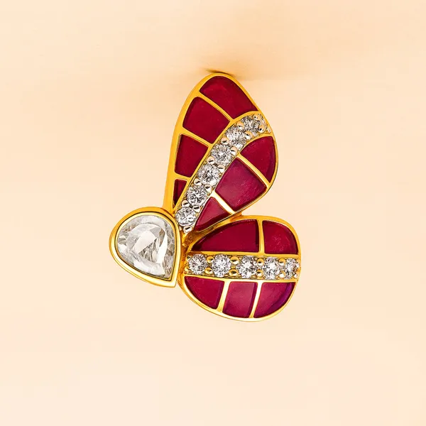 18K_Gold_Plated_925_Sterling_Silver_Crimson_Wing_Polki_Earring_For_Women