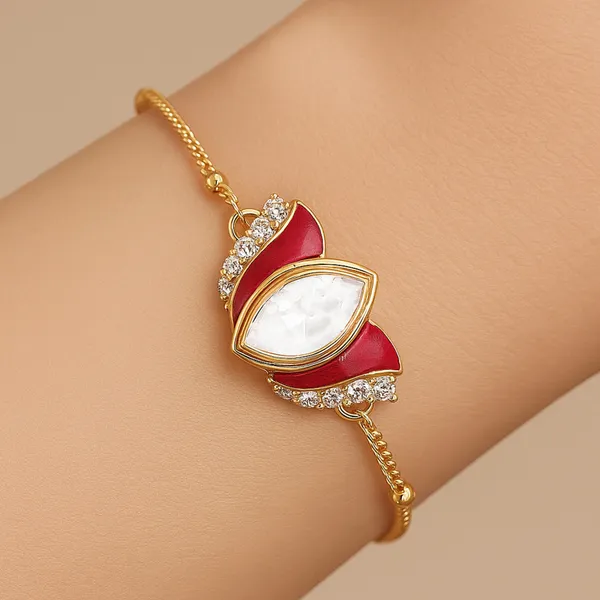 18K_Gold_Plated_925_Sterling_Silver_Ruby_Bloom_Polki_Bracelet_For_Women