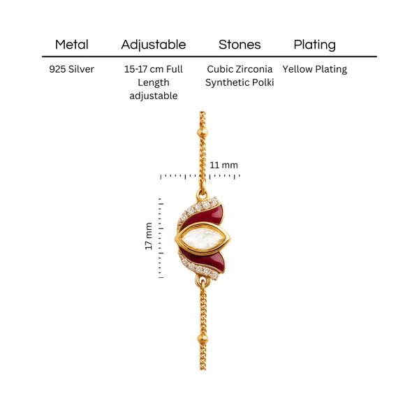 18K_Gold_Plated_925_Sterling_Silver_Ruby_Bloom_Polki_Bracelet_For_Women