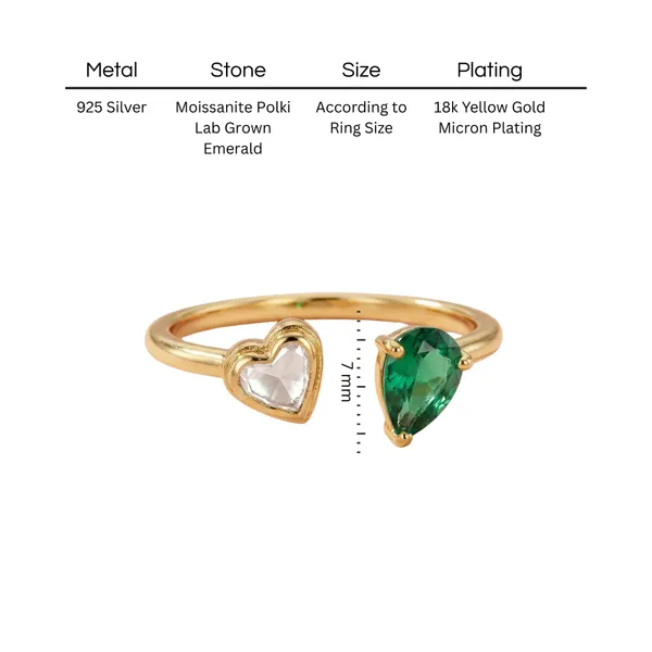 18K_Gold_Plated_925_Sterling_Silver_Hridya_Emerald_Polki_Ring_For_Women