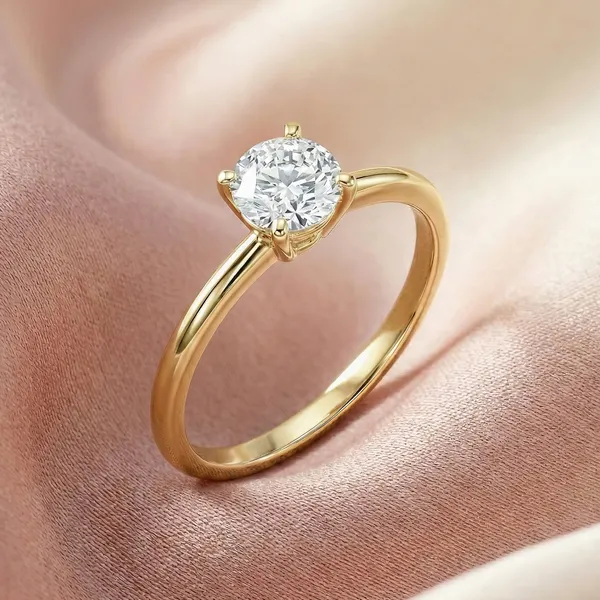 18K_Gold_Plated_925_Sterling_Silver_True_Light_Solitaire_CZ_Ring_For_Women