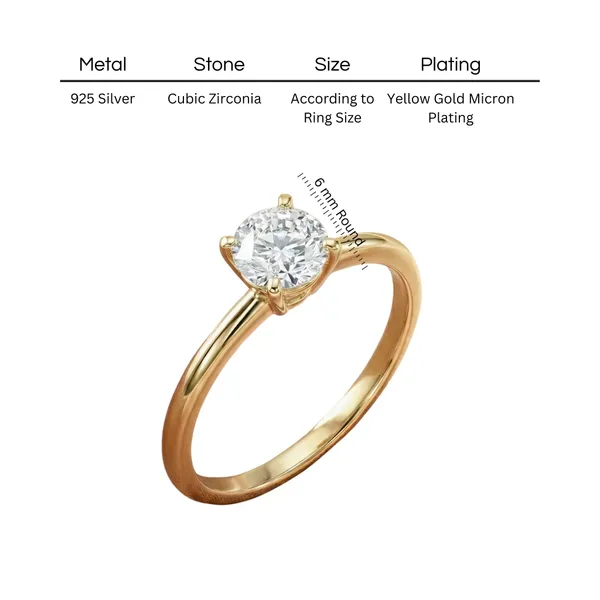 18K_Gold_Plated_925_Sterling_Silver_True_Light_Solitaire_CZ_Ring_For_Women
