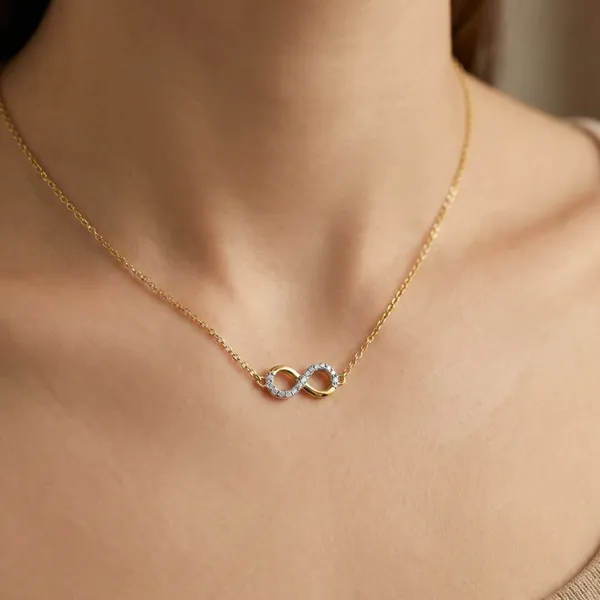 18K_Gold_Plated_925_Sterling_Silver_Infinite_Grace_Necklace_For_Women_With_Chain