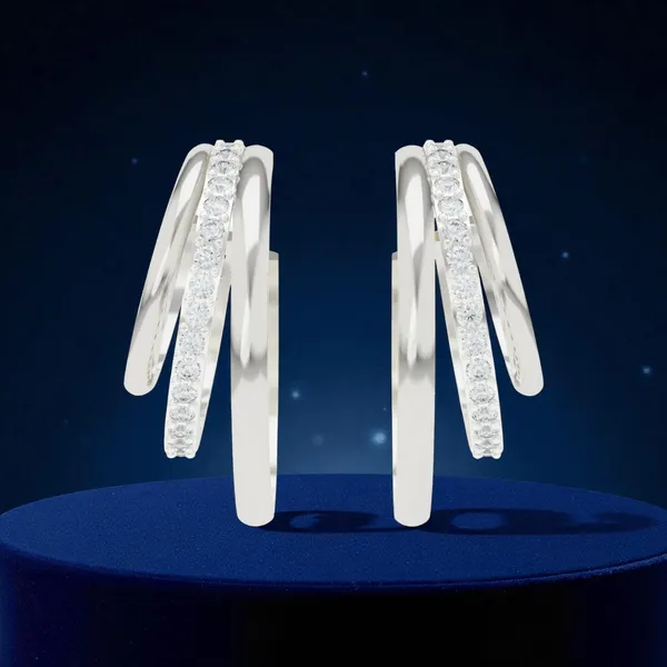 Sterling_Silver_Triple_Row_Hoops_Earrings_For_Women