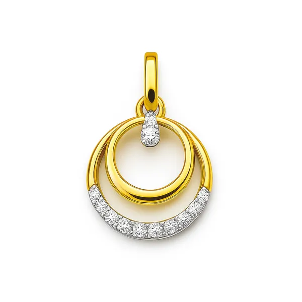 18K_Gold_Plated_925_Sterling_Silver_Celeste_Dual_Circle_Pendant_Only_with_CZ_Stones_for_Women_With_Chain