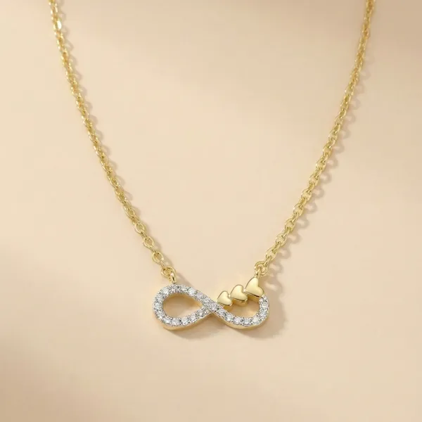 18K_Gold_Plated_925_Sterling_Silver_Heartline_Infinity_Necklace_CZ_Stones_for_Women_With_Chain