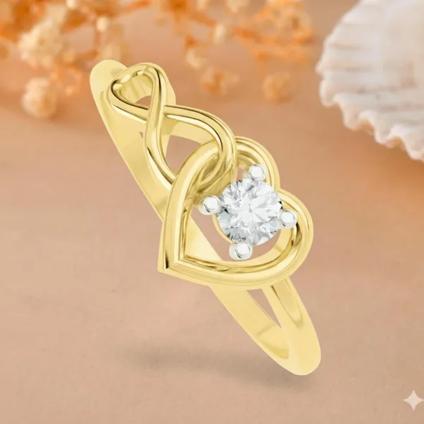 18K_Gold_Plated_925_Sterling_Silver_Infinite_Love_Heart_Ring_For_Women
