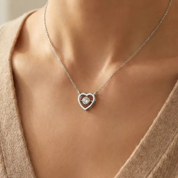 925_Sterling_Silver_Inner_Glow_Heart_Necklace_CZ_Stones_for_Women_With_Chain
