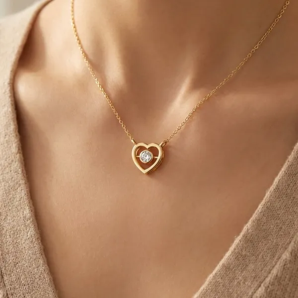 18K_Gold_Plated_925_Sterling_Silver_Inner_Glow_Heart_Necklace_For_Women_With_Chain