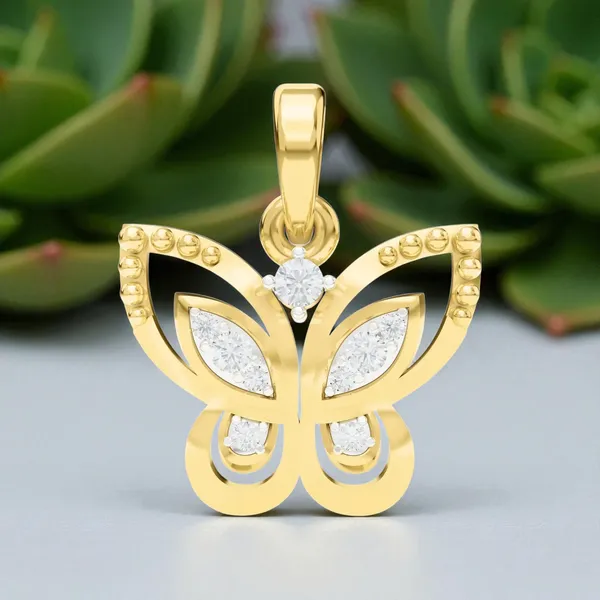 18K_Gold_Plated_925_Sterling_Silver_Whispering_Wings_Pendant_Only_For_Women_With_Chain