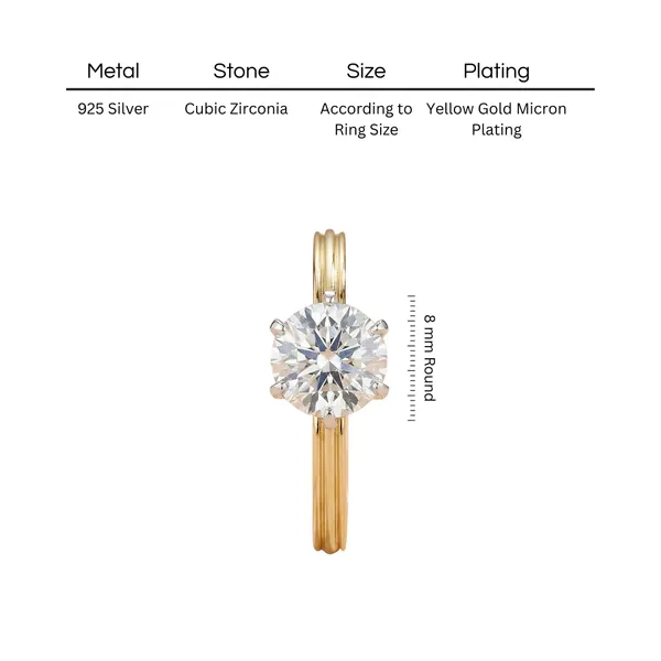 18K_Gold_Plated_925_Sterling_Silver_Pureline_Solitaire_CZ_Ring_For_Women