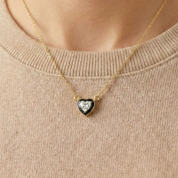 18K_Gold_Plated_925_Sterling_Silver_Moonlit_Love_Heart_Necklace_CZ_Stones_for_Women_With_Chain
