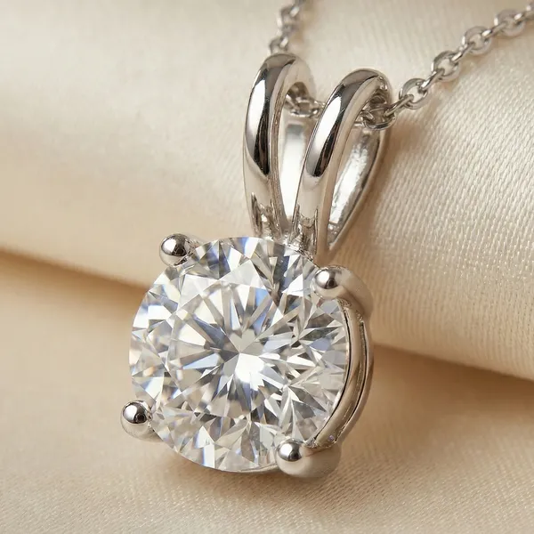 925_Sterling_Silver_Celeste_Solitaire_Pendant_Only_For_Women