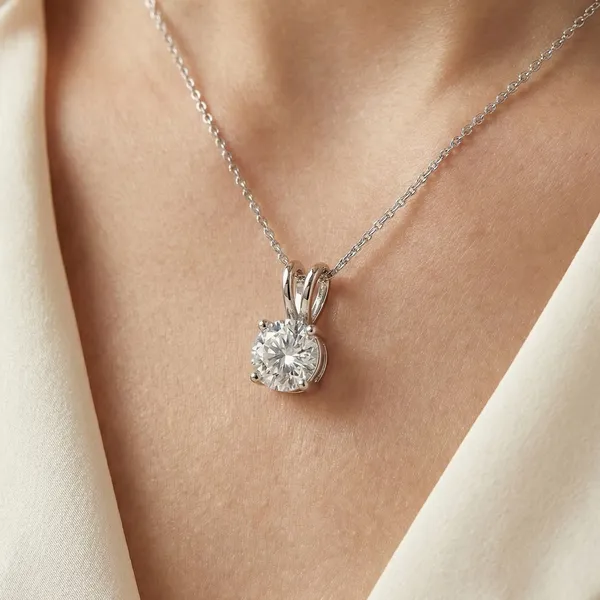 925_Sterling_Silver_Celeste_Solitaire_Pendant_Only_For_Women