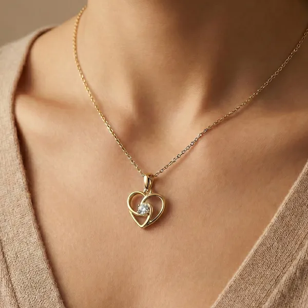18K_Gold_Plated_925_Sterling_Silver_Blooming_Grace_Pendant_Only_For_Women