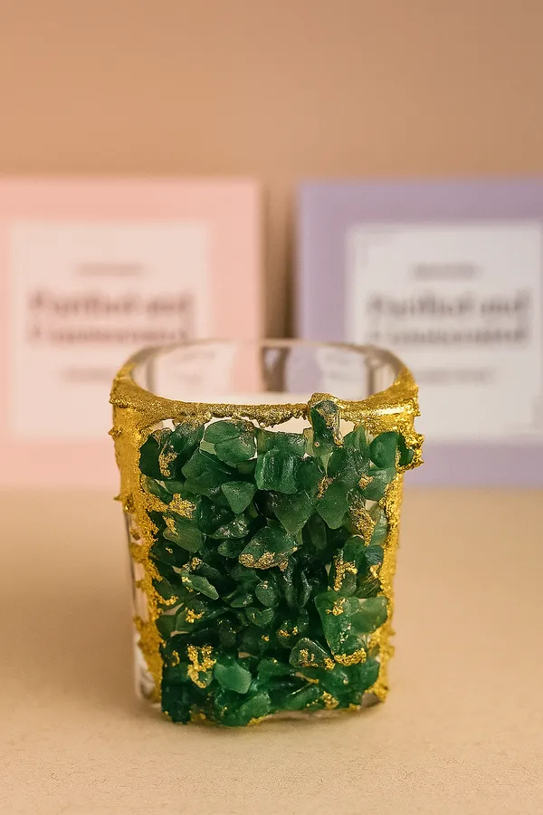 GREEN_GLORY_Jade_Quartz_Small_Crystal_Candle_–_1_Wick_Soy_Wax_Candle_for_Abundance,_Luck_&_Inner_Harmony_|_Hand-Decorated_Crystal-Infused_Candle