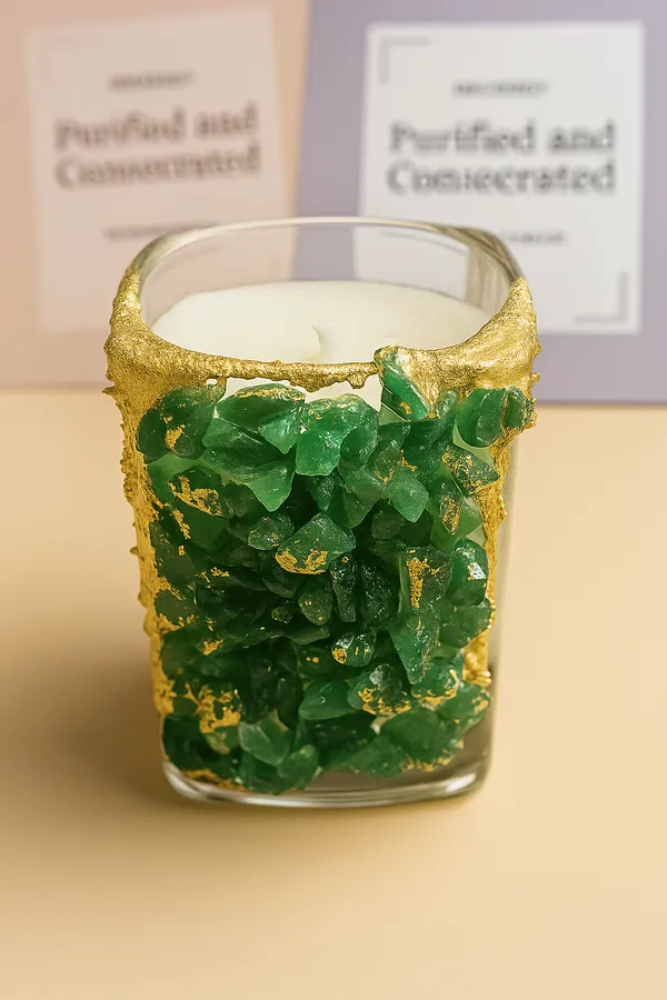 GREEN_GLORY_Jade_Quartz_Small_Crystal_Candle_–_1_Wick_Soy_Wax_Candle_for_Abundance,_Luck_&_Inner_Harmony_|_Hand-Decorated_Crystal-Infused_Candle