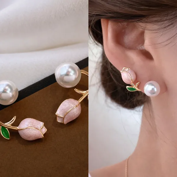 Tulip_Flower_Pearl_Earring