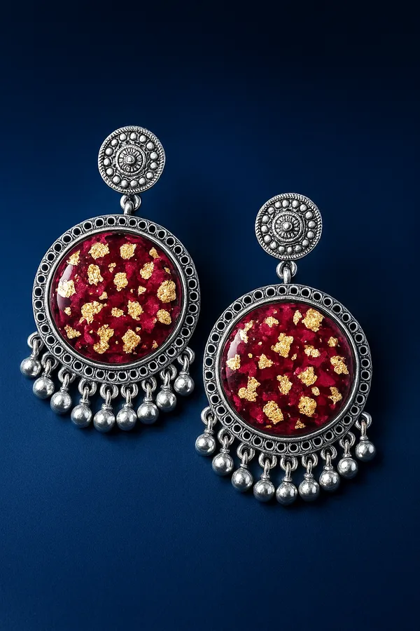Silver_Rose_Jhumka_For_Women