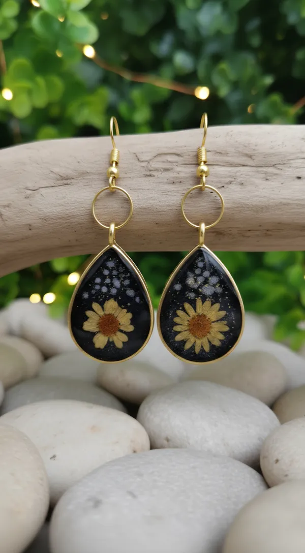Floral_Black_Earrings_For_Women