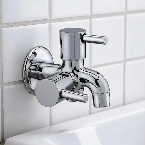 Metal_Chrome_Finish_Two_Way_Wall_Mounted_Bib_Cock_Faucet