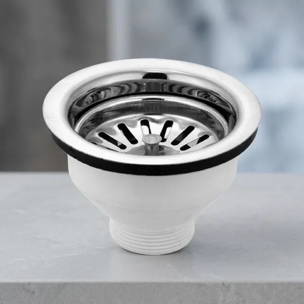 Chrome_Plated_Metal_Perforated_Sink_Drain_Strainer_Waste_Coupling