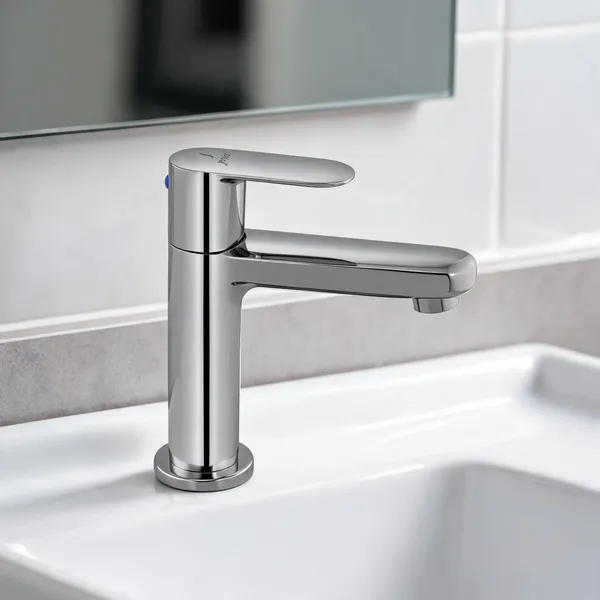 Metal_Chrome_Finish_Single_Lever_Basin_Mixer_Faucet_6_Inch