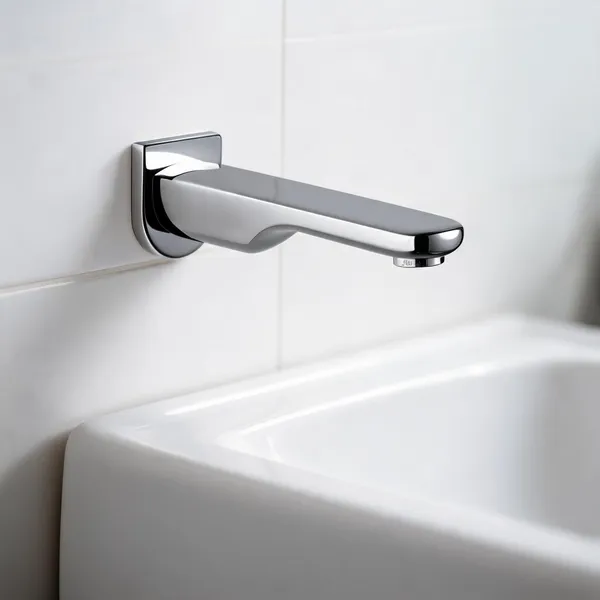 Metal_Chrome_Finish_Rectangular_Wall_Mounted_Bathroom_Faucet_Spout