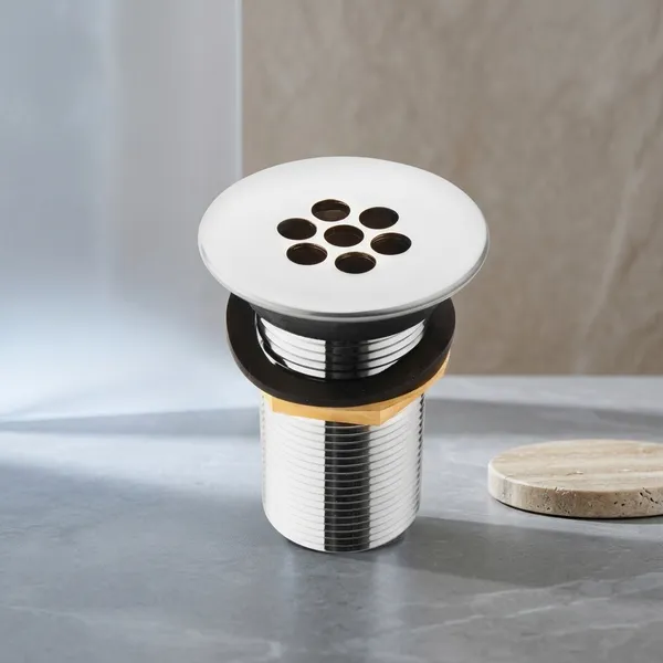 Chrome_Plated_Metal_Round_Perforated_Basin_Waste_Drain