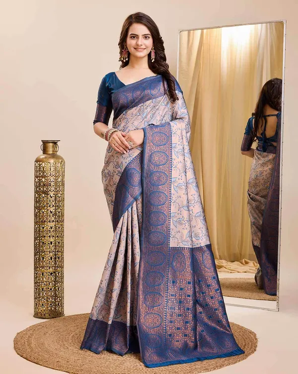 Women's_Banarasi_Silk_Saree_�_Soft_Weaving,_Stylish_Floral_Design,_Blouse_Included