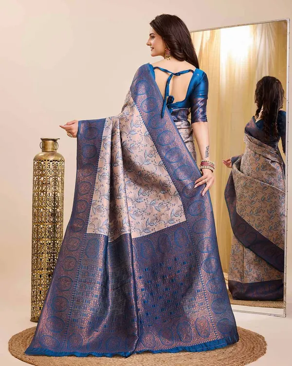 Women's_Banarasi_Silk_Saree_�_Soft_Weaving,_Stylish_Floral_Design,_Blouse_Included