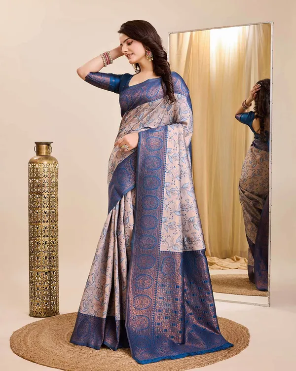 Women's_Banarasi_Silk_Saree_�_Soft_Weaving,_Stylish_Floral_Design,_Blouse_Included