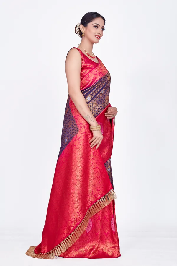 Blue_Nylon_Softy_Saree_For_Women