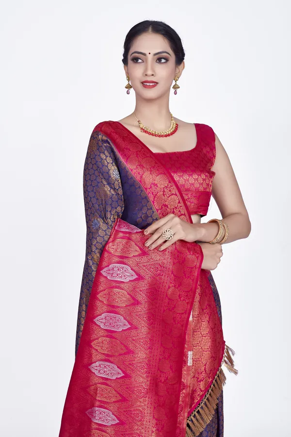 Blue_Nylon_Softy_Saree_For_Women
