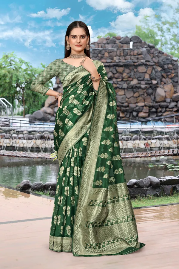 Green_Organza_Saree_For_Women