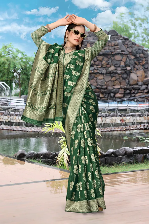 Green_Organza_Saree_For_Women
