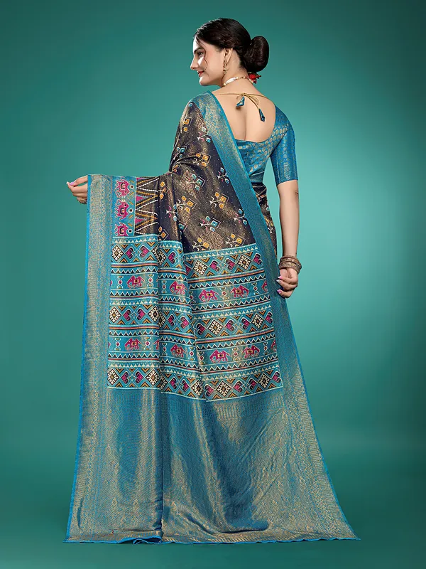 Premium_Nylon_Softy__Banarasi_Silk_Sarees_new_collection_for_wedding_Occasion_with_Gold_Tone_Zari_work_in_a_elegant_Black_Colour_||_Best_collection_of_Sarees_for_women_at_Lowest_Prices_with_Free_Shipping_||_COD_also_available