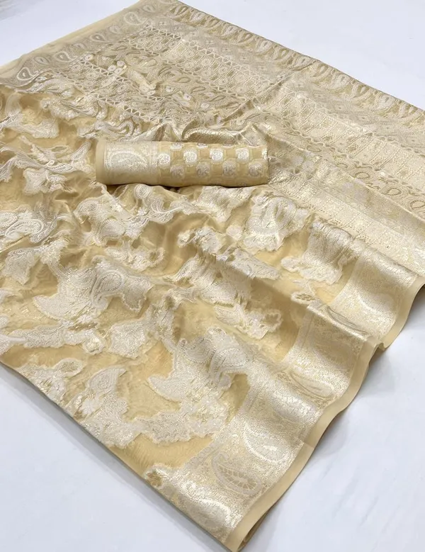 Premium_Organza_Silk_Sarees_new_collection_for_wedding_Occasion_with_Gold_Tone_Zari_work_in_a_Bright_and__Beautiful_color_designer_saree