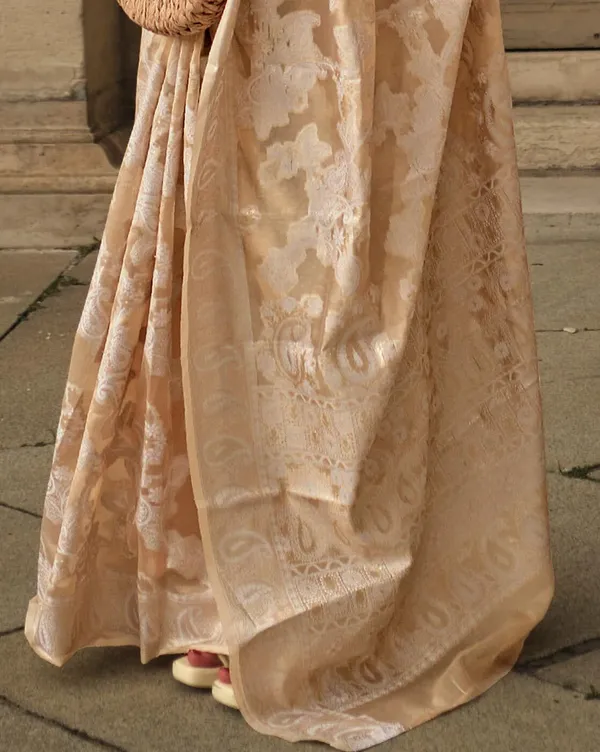 Premium_Organza_Silk_Sarees_new_collection_for_wedding_Occasion_with_Gold_Tone_Zari_work_in_a_Bright_and__Beautiful_color_designer_saree