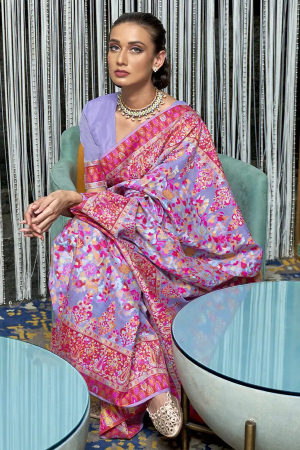 Lavender_Cotton_Saree_For_Women