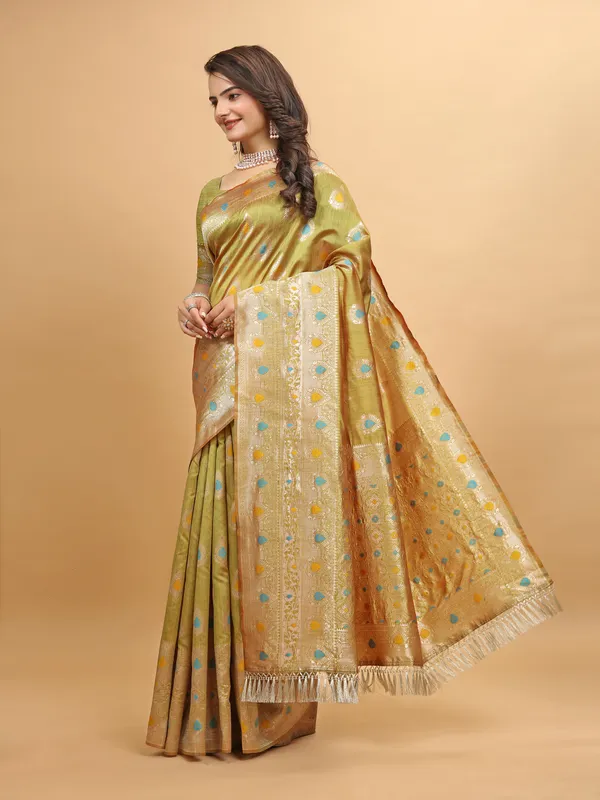 Premium_Cotton_Silk_Sarees_new_collection_for_wedding_Occasion_with_Crustal_Tone_Zari_work_in_a_Bright_and_Beautiful_color
