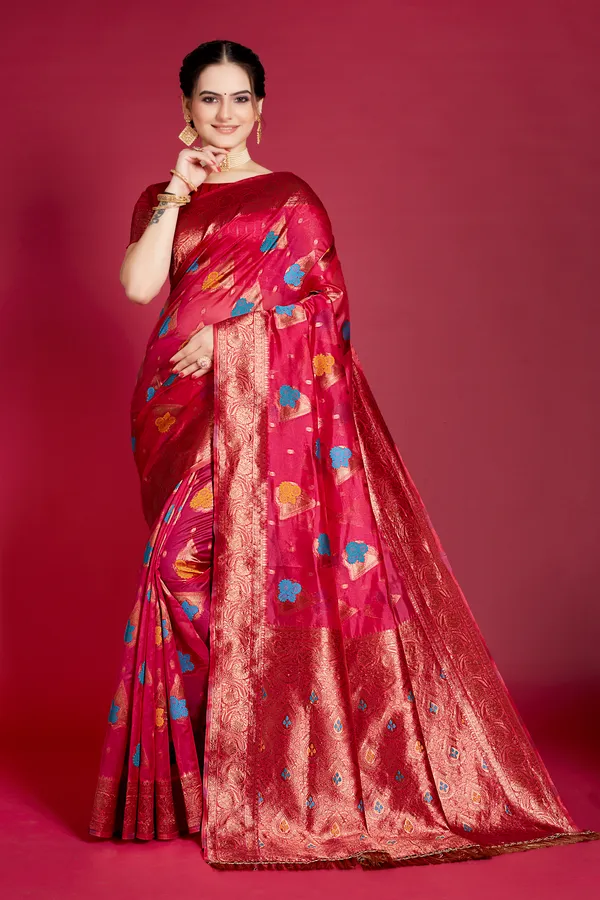 Lightweight_Designer_Organza_Saree_with_Blouse_Piece_|_Perfect_Saree_for_Women
