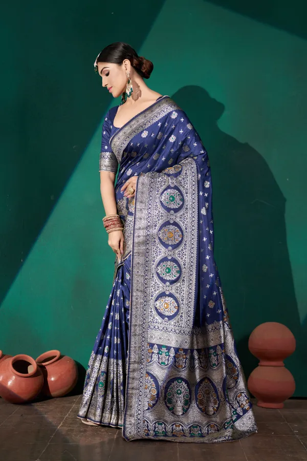 Blue_Dola_Saree_For_Women