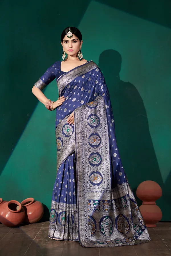 Blue_Dola_Saree_For_Women