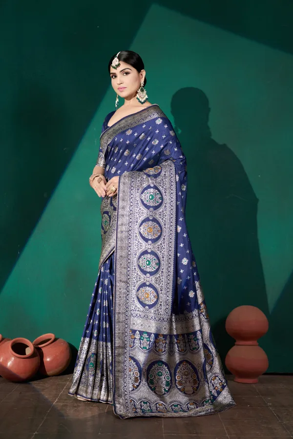 Blue_Dola_Saree_For_Women