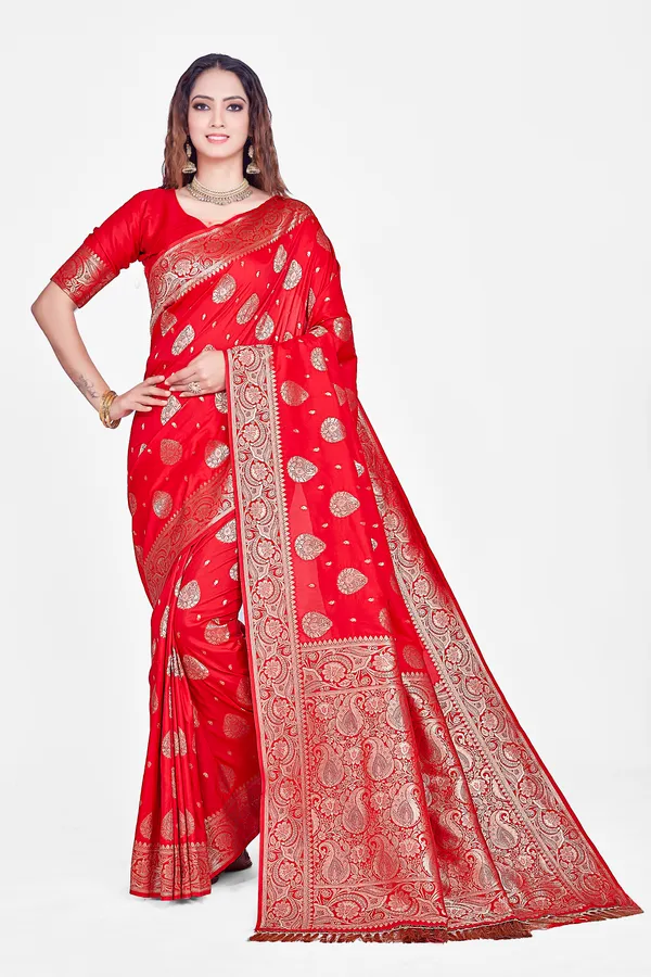 Red_Banarsi_Silk_Saree_For_Women