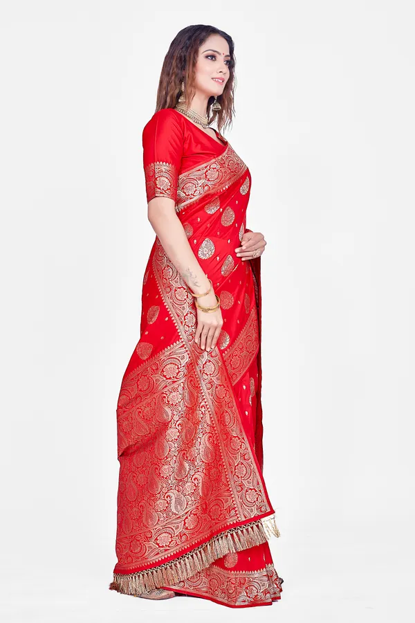 Red_Banarsi_Silk_Saree_For_Women