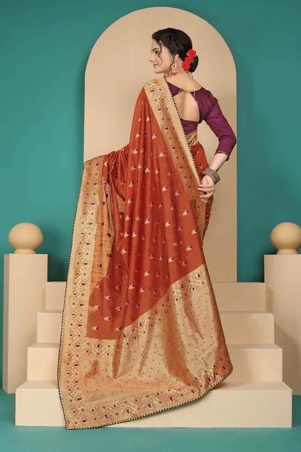 Brown_Cotton_Saree_For_Women